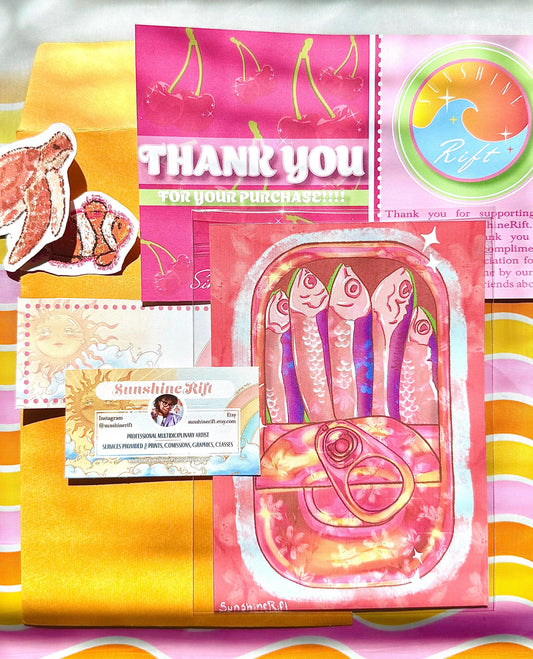 Girly Pop Sardine Prints!